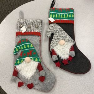 Set of 2 Gnome Stockings